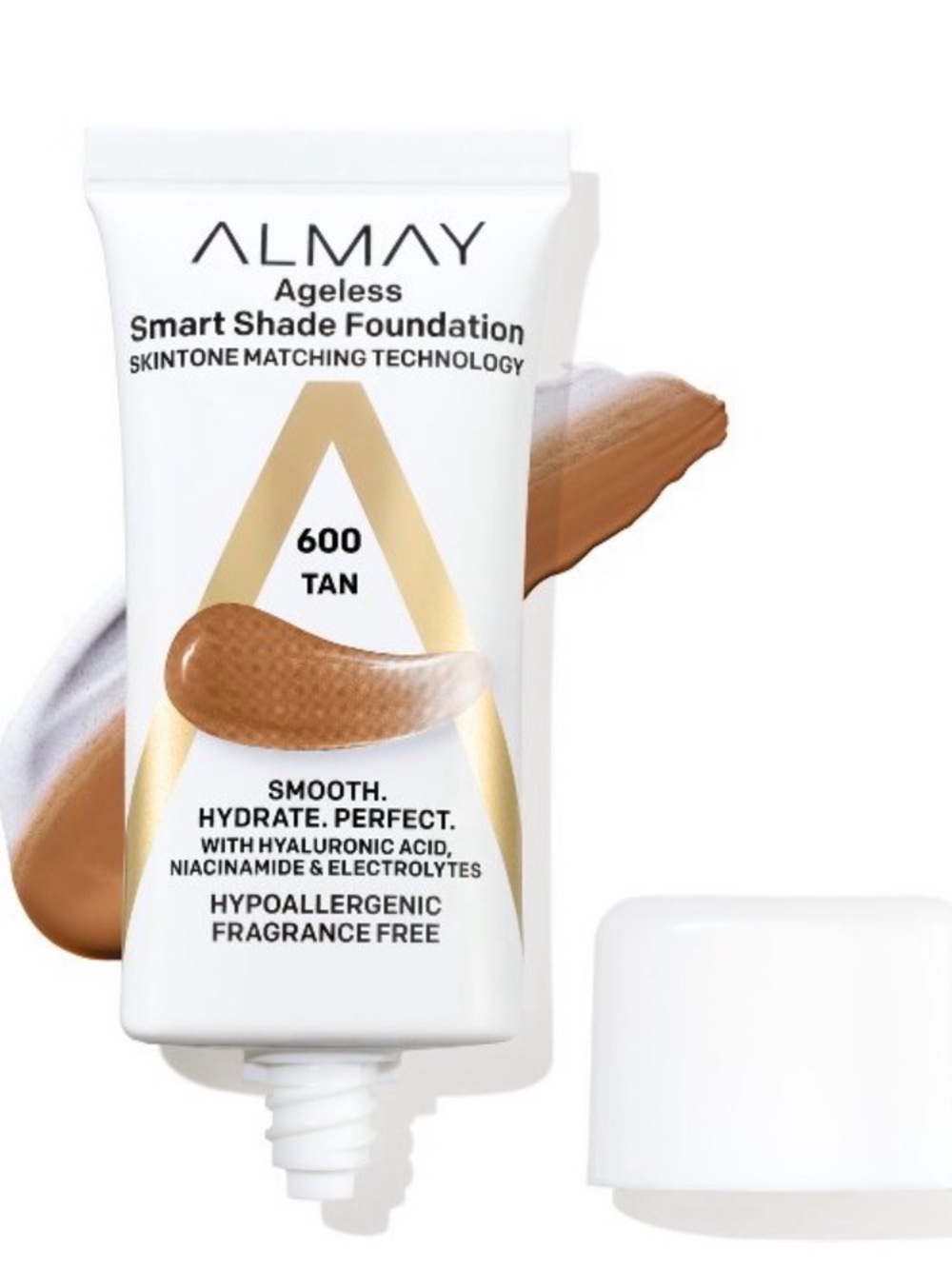 New-Almay Smart Shade Ageless Foundation - 600 Tan - 1 fl oz Medium 
Coverage